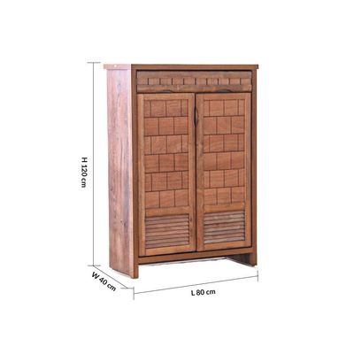 Leandros 18-Pair Shoe Cabinet