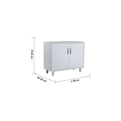 Viar 9-Pair Shoe Cabinet- White - With 2-Year Warranty