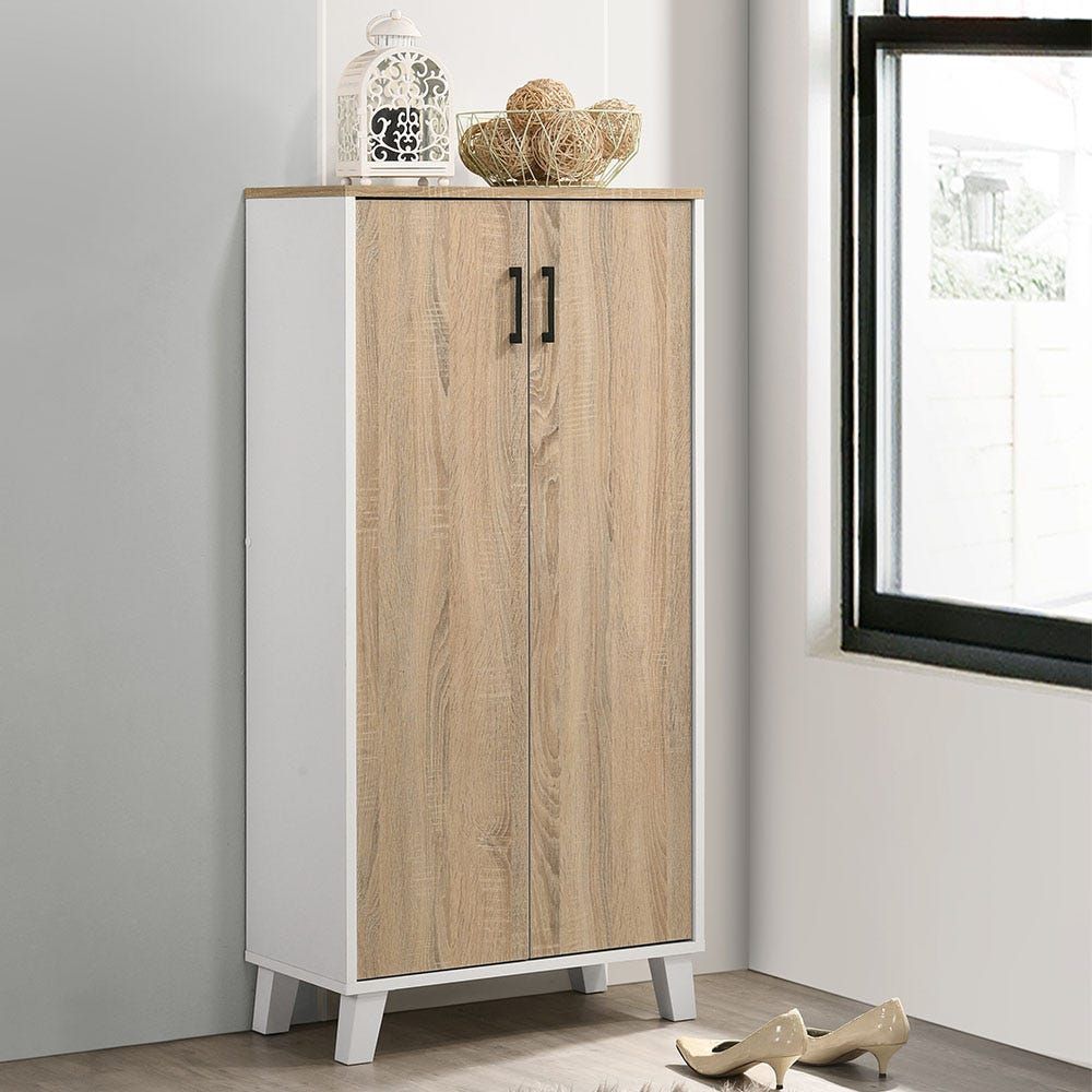 Buy Lolly 2 Door Shoe Cabinet White Sonoma Oak Online Danube Home UAE