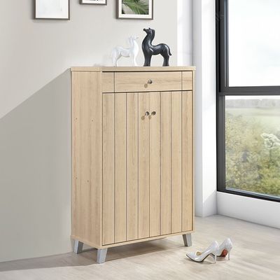 Pluto 2-Door Shoe Cabinet - Oslo Oak