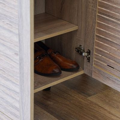 Alfa 3-Door Shoe Cabinet - Sonoma Oak - With 2-Year Warranty