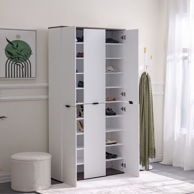 Normey Shoe Cabinet 40 pairs  - White