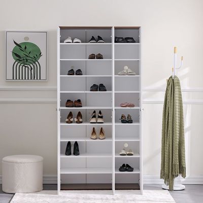 Normey Shoe Cabinet 40 pairs  - White