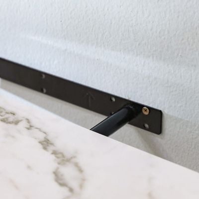 Terrazzo 61X24X4.3 Floating Shelf - Grey Marble