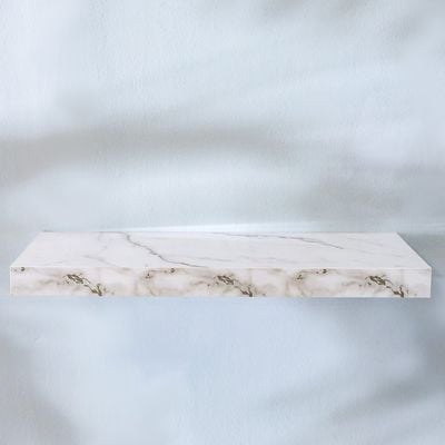 Allano 61X24X4.3 Floating Shelf - Grey Marble