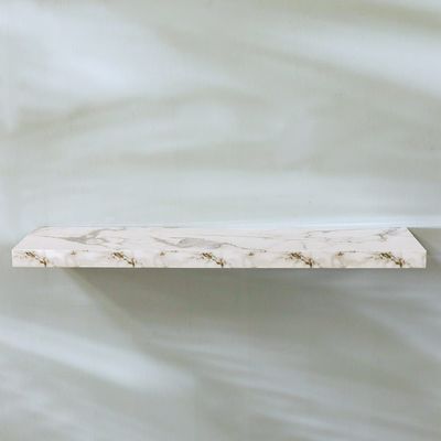 Allano 100X24X4.3 Floating Shelf - Grey Marble