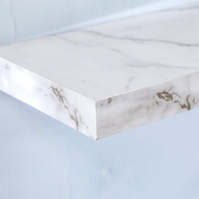 Allano 100X24X4.3 Floating Shelf - Grey Marble