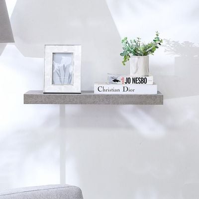 Allano 61X24X4.3 Floating Shelf - Cement Marble