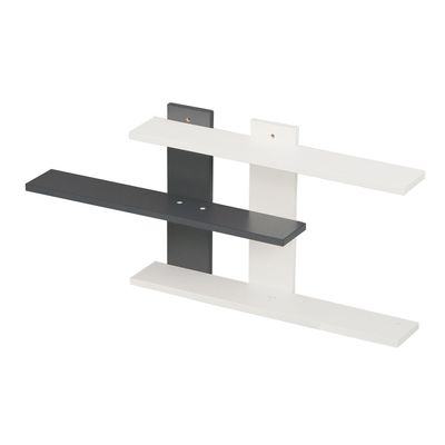 Colees 3 Tier  Wall Shelf 85Lx11.5Wx40H Cm - White
