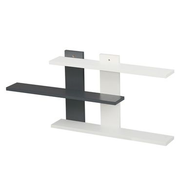Colees 3 Tier  Wall Shelf 85Lx11.5Wx40H Cm - White