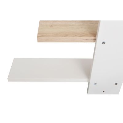 Colees 5 Tier Wall Shelf 85Lx11.5Wx70H Cm - Oak/White