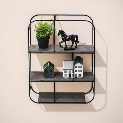 Mary Wall Shelf W42 X D11.5 X H60Cm - Grey