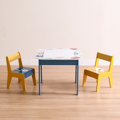 Monster Table with Lego chair and 2 Chairs - Multi Color