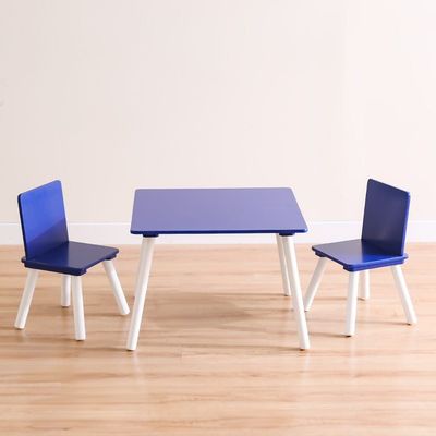 Toddler 1+2 Kids Table and Chair Set - Blue