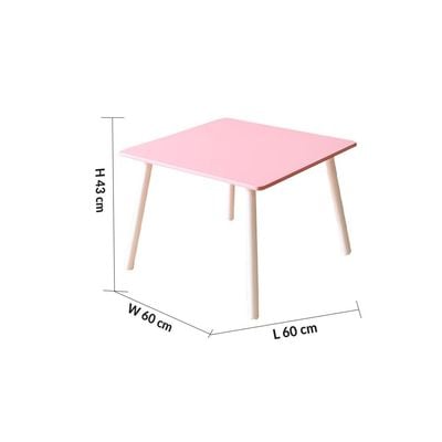 Toddler 1+2 Kids Table and Chair Set - Pink