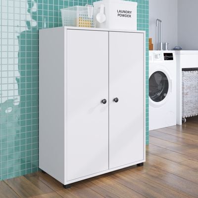 Grovil Laundry Cabinet - White - With 2-Year Warranty