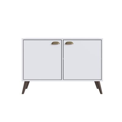 Skitty 2-Door Cabinet - White - With 2-Year Warranty