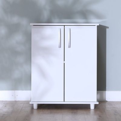 Absol Multipurpose 2-Door Cabinet - White - With 2-Year Warranty