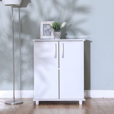 Absol Multipurpose 2-Door Cabinet - White - With 2-Year Warranty