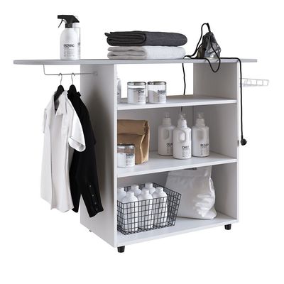 Farret Ironing Board With 2 Door Cabinet - White