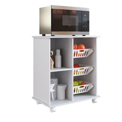 Ledian Single Door Fruit Cabinet - White