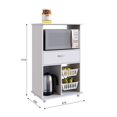 Wooper Fruit Cabinet - White - With 2-Year Warranty