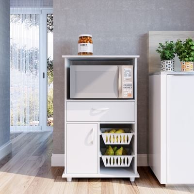 Wooper Fruit Cabinet - White - With 2-Year Warranty