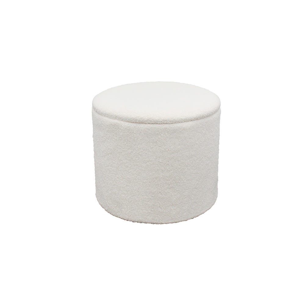 White round shop storage ottoman