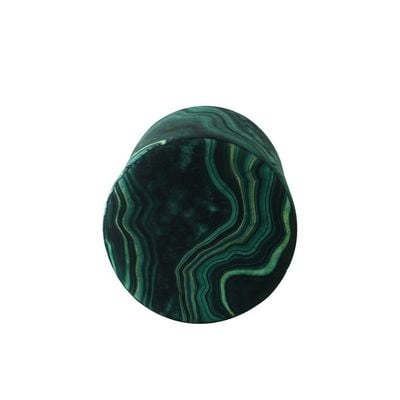 Maecy Velvet Pouf - Green Marble - With 2-Year Warranty