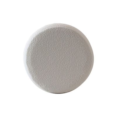 Thawin Fabric Pouf - White - With 2-Year Warranty