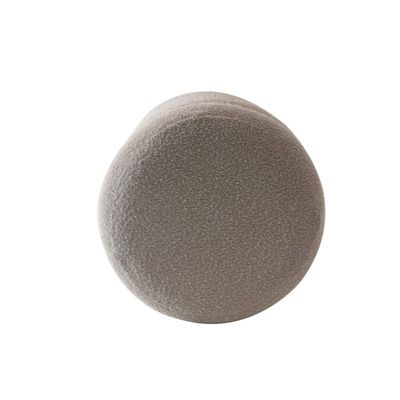 Tess 5-Layer Round Fabric Pouf - Grey - 44x44x44 cm - With 2-Year Warranty