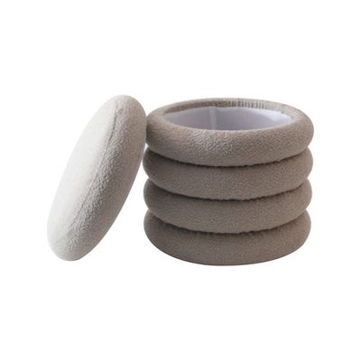 Tess 5-Layer Round Fabric Pouf - Grey - 44x44x44 cm - With 2-Year Warranty