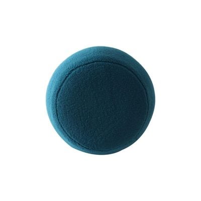 Gyo Cashmere Ball Pouf - Blue/Golden - With 2-Year Warranty