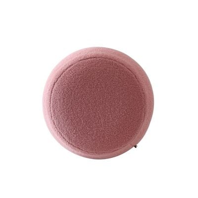 Gyo Cashmere Ball Pouf - Pink/Golden - With 2-Year Warranty