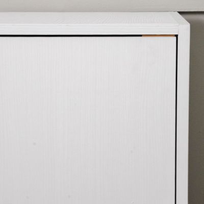 Carlotta 3-Door Storage Cabinet - White - With 2-Year Warranty