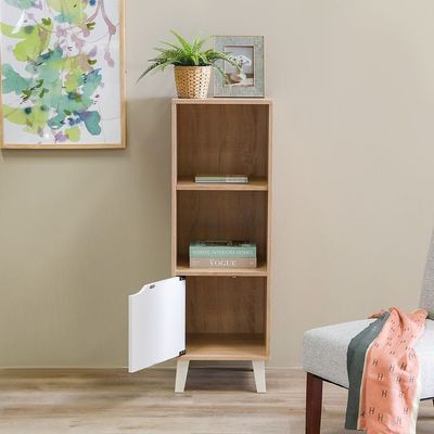 Kalum Display Cabinet - Sonoma Oak/White