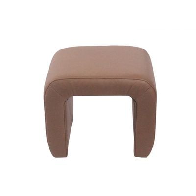 Bowen Faux Leather Stool - Brown - With 2-Year Warranty