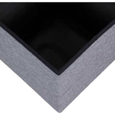 Eternal Folding Storage Ottoman - Grey 