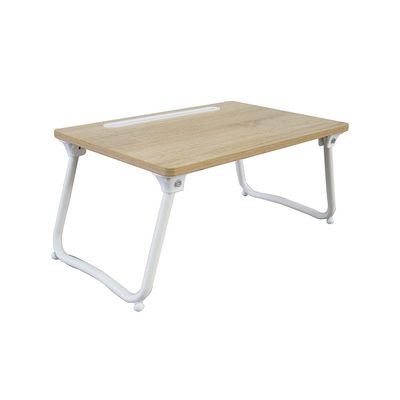 Wayne Folding Table  - Light Oak / White