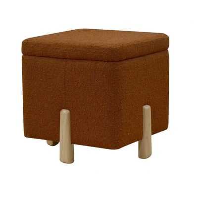 Mirana Square Storage Ottoman - Brown - With 2-Year Warranty