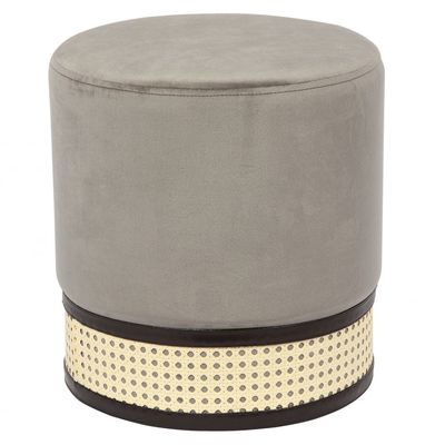 Foxtrot Round Ottoman - Light Grey - With 2-Year Warranty