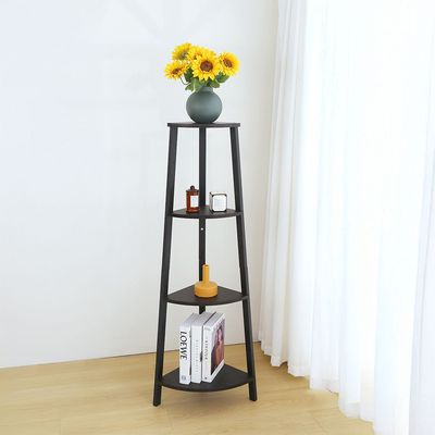 Octon Corner Display Shelf -  Brown  / Black