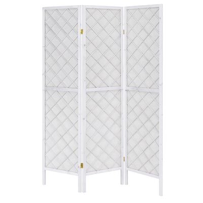 Sandra  3 Panel Divider -White