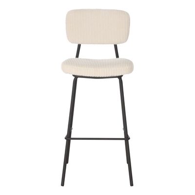 Brad Bar Stool - Beige/Black