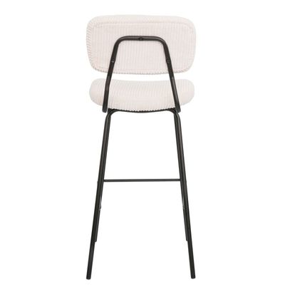 Brad Bar Stool - Beige/Black