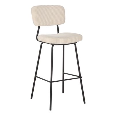 Brad Bar Stool - Beige/Black