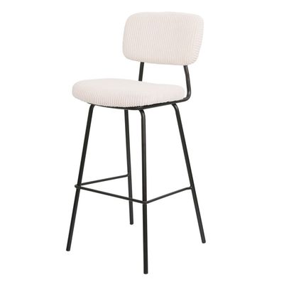 Brad Bar Stool - Beige/Black