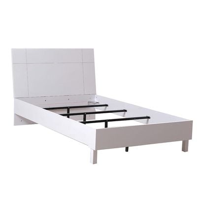 سرير فردي من بروكلين 120x200 سم - أبيض