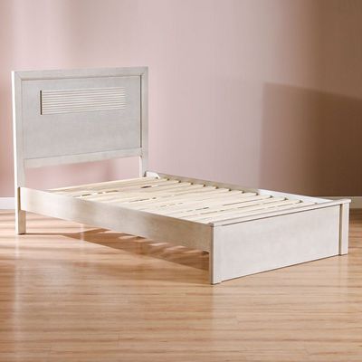Ryan 120X200 Single Bed - White Washed