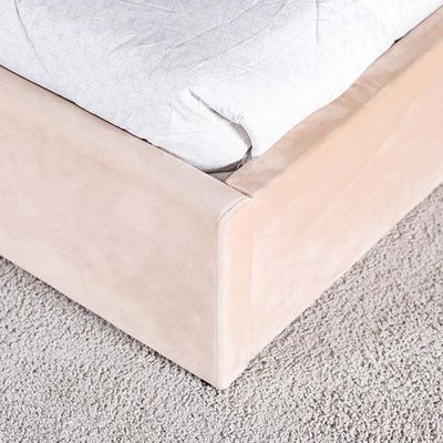 Assunta 120X200 Hydraulic Single Bed - Light Brown